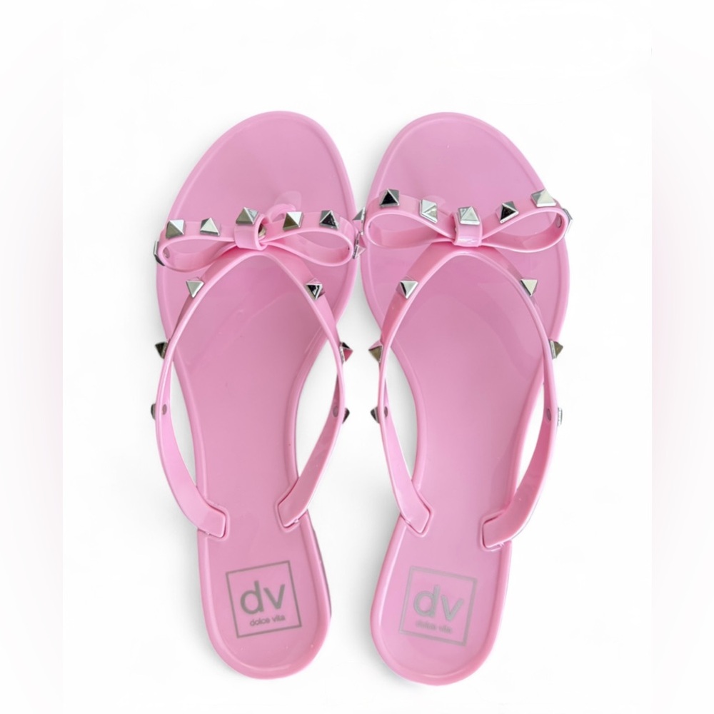 NWT Dolce Vita Pink Studded Sandals.  Size 9